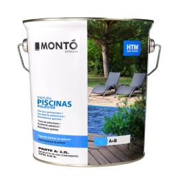 Tinta para piscinas POLIESTER AZUL 4L