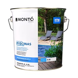 Tinta para piscinas POLIESTER AZUL 4L