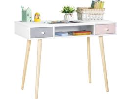 Móvel Aparador HOMCOM 312-042PK (Branco - Madeira - 100x48x76.5 cm)