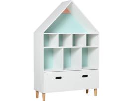 Estante Infantil  311-010 (Branco - Melamina - 82x30x126 cm)