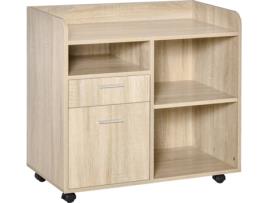 Armário VINSETTO 924-034AK (Castanho - Melamina - 80x40x72 cm)