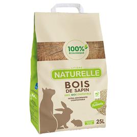 Perlinette Bois de Sapin Areia para gatos  - 25 l (10 kg)