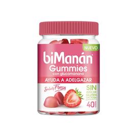 Bimanan Gummies Glucomanano Sabor Fresa 40 Gominolas