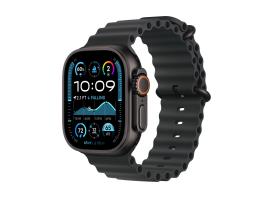 Apple Watch Ultra 2 Gps + Cellular 49mm Titânio Preto Com Bracelete Preto Ocean