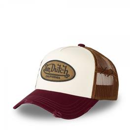 Von Dutch GORRA HOMME TRUCKER, Blanco, Amarillo, Burdeos - Ref.