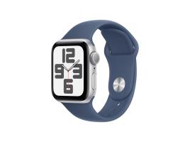 Apple Watch Se Gps 40 Mm Prateado Com Bracelete Desportiva Azul Trovoada (tamanho S/m)