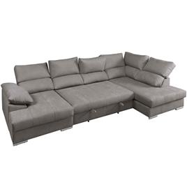 Sofá de canto PARMA com chaise longue e cama