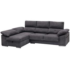 Sofá chaise longue SIENA com baú e poufs