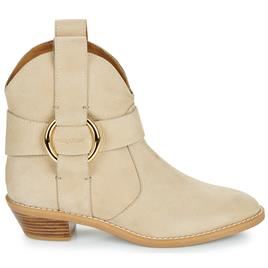 See by Chloé  Botas baixas NEW RING LINE  Bege Disponível em tamanho para senhora. 37,38,39,40.Mulher > Sapatos > Botins