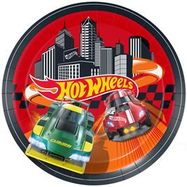 Pratos 23cms Hot Wheels