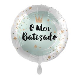 Balão Foil 17' O meu Batizado Azul