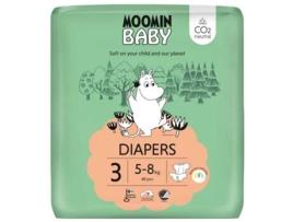 Fraldas de Bebé 5-8kg T3 Moomin Baby