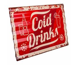 Placa de parede cold drink