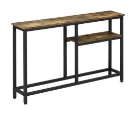 Consola melamina de madeira e aço homcom, casa - mesas