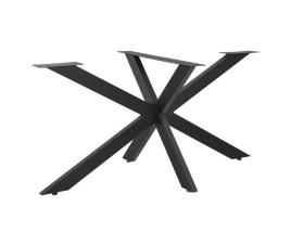 Perna de mesa em forma de estrela oberau em aço e ferro 85x85