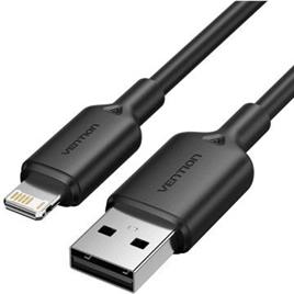 Cabo Lightning USB 2.0 Vention LAMBH/ USB Macho - Lightning Macho/ 480Mbps/ 2m/ Preto