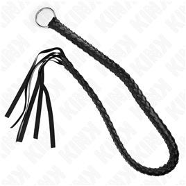 KINK - CHICOTE DE SERPENTE COM ANEL DE MÃO PRETO 65 CM