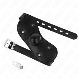 KINK - MÁSCARA BOCA BALL GAG COM FECHADURA AJUSTÁVEL 42-60 CM