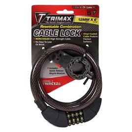 Trimax Locks Cadeado Cabo Trimaflex Non-coiled Resettable Combination