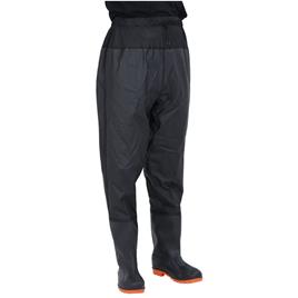 vidaXL Calças com botas tamanho 43 preto
