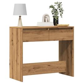vidaXL Mesa consola 89x41x76,5 cm derivados madeira carvalho artisiano