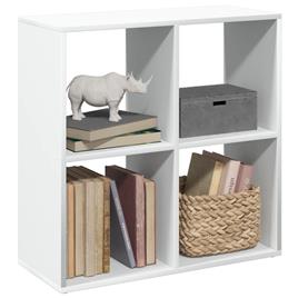 vidaXL Estante divisória 69,5x29x69,5 cm derivados de madeira branco