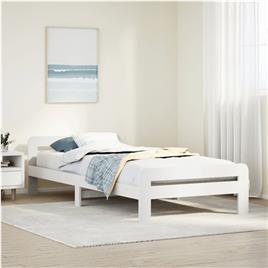 vidaXL Cama sem colchão 90x190 cm madeira de pinho maciça branco