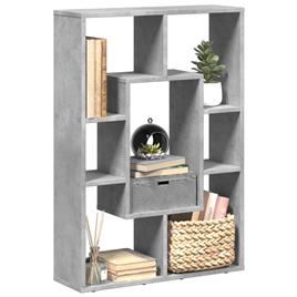 vidaXL Estante 63x20x90 cm derivados de madeira cinzento cimento