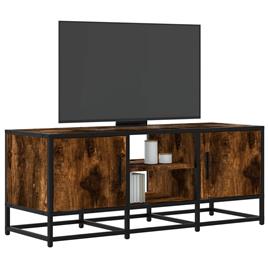 vidaXL Móvel p/ TV 100x35x41cm derivados madeira/metal carvalho fumado
