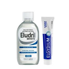 Eludril White Colutório Diário Branqueamento 50ml + OFERTA Elgydium Pasta Dentífrica Branqueamento 75ml