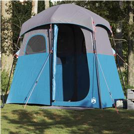 vidaXL Tenda para duche para 2 pessoas impermeável azul