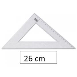 Esquadro Plástico 45º-26Cm 1 Unidade