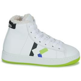 Kenzo  Sapatilhas de cano-alto K59054  Branco Disponível em tamanho para rapariga. 25,26,27.Criança > Menina > Sapatos > Tenis
