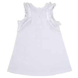 Lili Gaufrette  Vestidos curtos NAVETTE  Branco Disponível em tamanho para rapariga. 3 mois,6 mois,9 mois,12 mois.Criança > Menina > Roupas > Vestidos