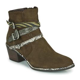 Regard  Botins NAPOLI V3 VELOURS MILITARE  Cáqui Disponível em tamanho para senhora. 36,37,38,39,40.Mulher > Sapatos > Botins