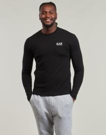 Emporio Armani EA7  T-shirt mangas compridas CORE IDENTITY T-SHIRT  Preto Disponível em tamanho para homem. EU S,EU M,EU L,EU XL.Homem > Roupas > T-shirt mangas compridas