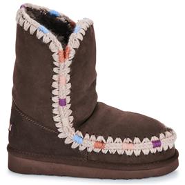 Mou  Botas baixas ESKIMO 24 OVERSTICH  Castanho Disponível em tamanho para senhora. 38,39,40,41.Mulher > Sapatos > Botins