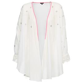 Brigitte Bardot  Casacos de malha APOLLINE  Branco Disponível em tamanho para senhora. FR 38,FR 36.Mulher > Roupas > Casaco