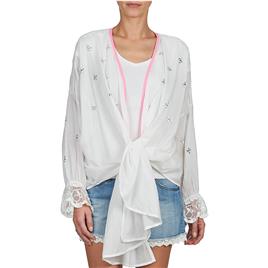 Brigitte Bardot  Casacos de malha APOLLINE  Branco Disponível em tamanho para senhora. FR 38,FR 36.Mulher > Roupas > Casaco