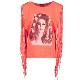Brigitte Bardot  Tops sem mangas BB44075  Laranja Disponível em tamanho para senhora. EU S,EU M.Mulher > Roupas > Tops