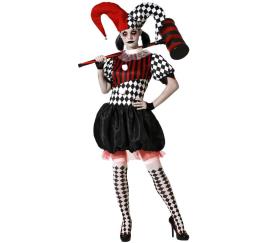 Atosa Traje De Mulher Arlequim Sinistro