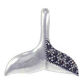 Scuba Gifts Pendente Marcasite Whale Tail