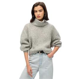 Superdry Camisola De Gola Alta Brushed Rib Slouch Nk