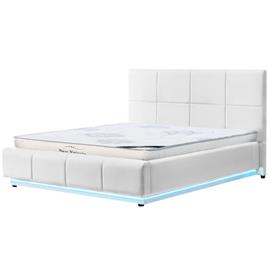 Pack cama de casal elevatória INFINITY II + colchão NEW PALACIO + LED