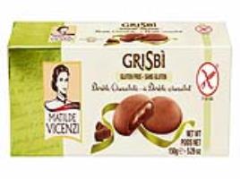 Bolachas Vicenzi Grisbi Chocolate Duplo Sem Glúten 150g