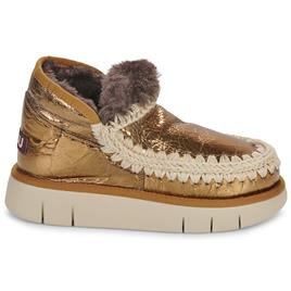 Mou  Botas baixas ESKIMO BOUNCE SNEAKERS  Ouro Disponível em tamanho para senhora. 38,39,40,41.Mulher > Sapatos > Botins