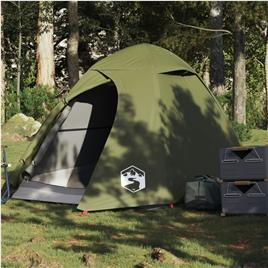 vidaXL Tenda campismo cúpula p/ 2 pessoas impermeável verde azeitona