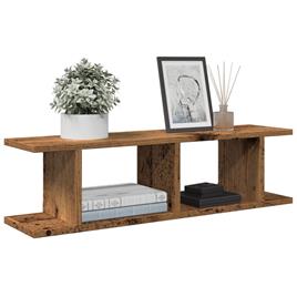 vidaXL Estantes parede 2 pcs 78x18x20 cm deriv. madeira madeira velha