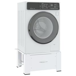 vidaXL Suporte para máquina de lavar roupa com gaveta branco