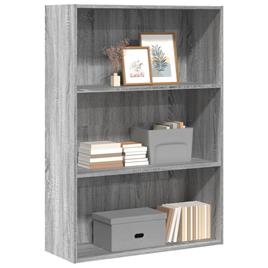 vidaXL Estante 80x30x114 cm derivados de madeira cinzento sonoma